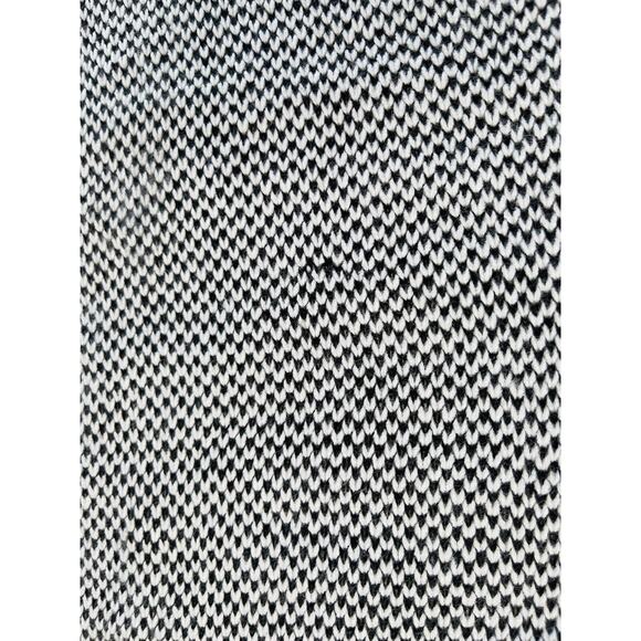 H&M Unisex Black & White Ribbed Cowl Neck Infinity Scarf Soft Onesize - Picture 4 of 8